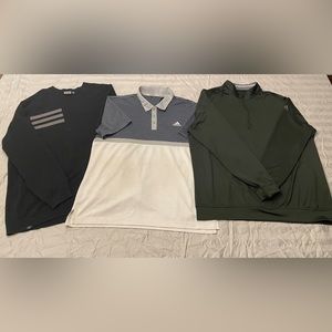 Adidas Golf Shirt Bundle 3 shirts sold together (1)LARGE (2)XL (all fit like XL)